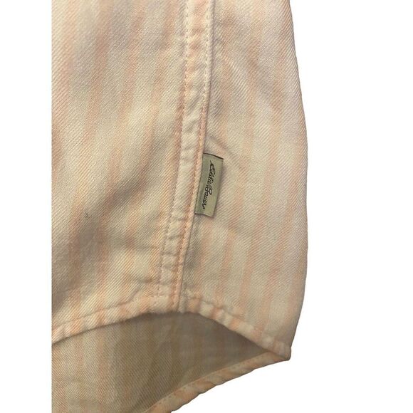 eddie bauer  Women’s striped Pink And White button down Top Size Small - Picture 6 of 7